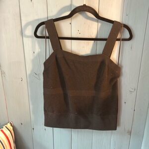 Banana Republic Black Sweater Tank Top Camisole | Size Large